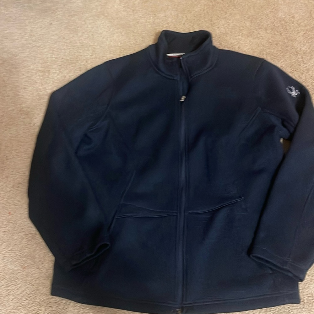 Spyder Knit Front Zip Sweater Mens XL